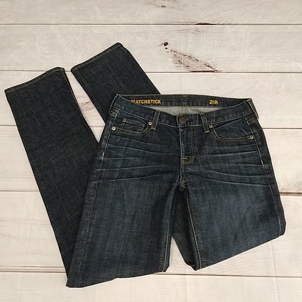 J. Crew Matchstick Dark Wash Size 28 Regular